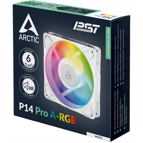 ARCTIC P14 Pro A-RGB PWM Lfter - 140mm, wei