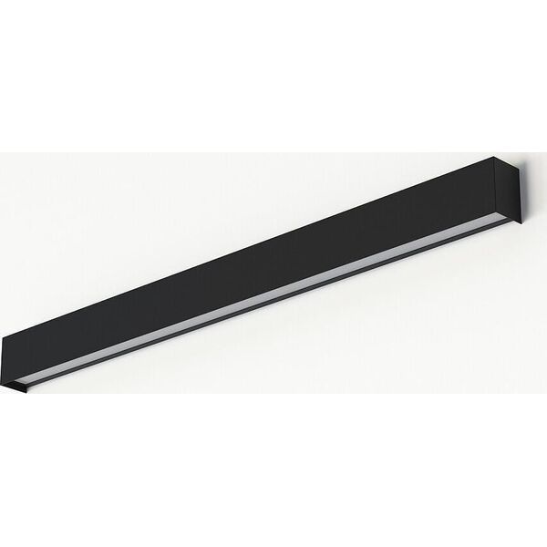 Kinkiet Nowodvorski Metalowa listwa ścienna Straight Wall 7594 minimalistyczna czarna