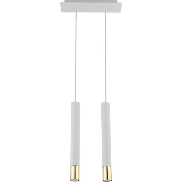 Lampa wisząca Sigma Minimalistyczna lampa wisząca Sopel Grand 33387 hol biała złota