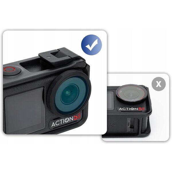 2x Silikonowy Pierścień Ochronny Na Obiektyw Do Dji Osmo Action 5 Pro / 4 / 3 / Lrr-ack2
