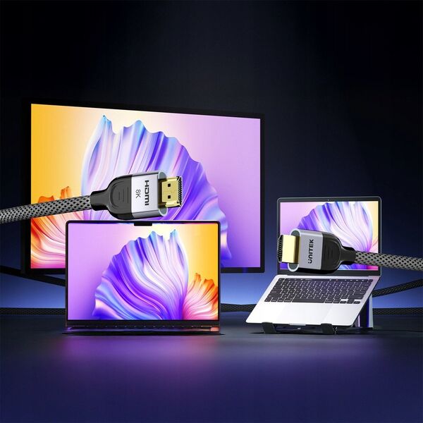 Unitek przewód 8K LUX HDMI 2.1 oplot 1,5 M