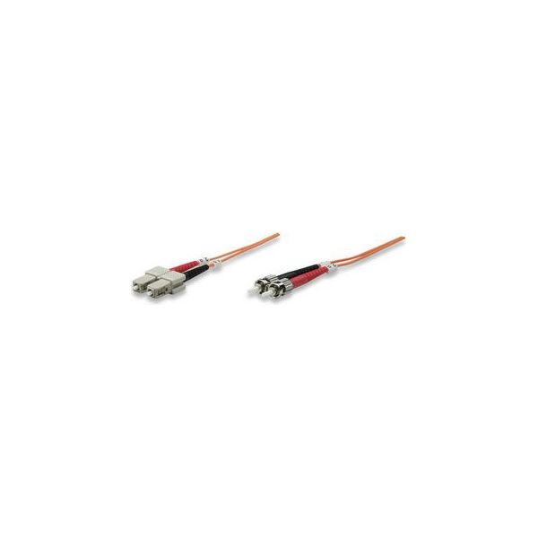 Intellinet Network Solutions Patchcord światłowodowy OM2 50/125 MM ST-SC Duplex 2m (470117)