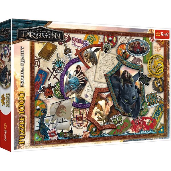 Trefl Puzzle Jak wytresować Smoka, Bohaterowie 1000 elementów (10959)