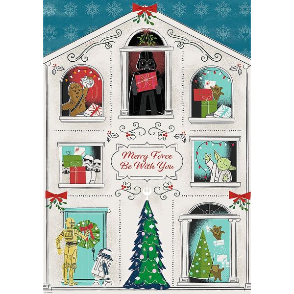 Trefl Puzzle Premium Plus Quality Star Wars - Niech Moc Świąt Będzie z Tobą 1000 elementów (12087)