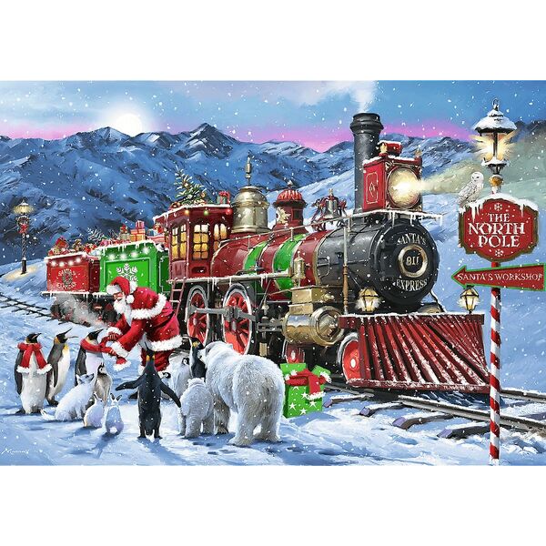 Trefl Puzzle Premium Plus Quality Świąteczny pociąg 1000 elementów (12097)