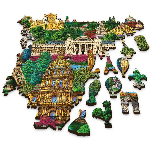 Trefl Puzzle drewniane Francja, znane miejsca 1000 elementów (20213)