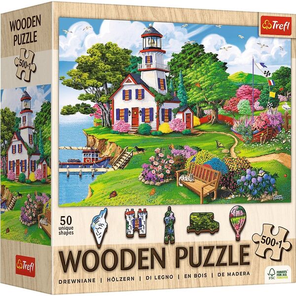 Trefl Puzzle drewniane Letnia przystań 501 elementów (20219)