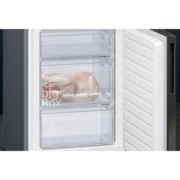 Lodówka Siemens Siemens fridge / freezer combination KG39E8XBA IQ500 B black