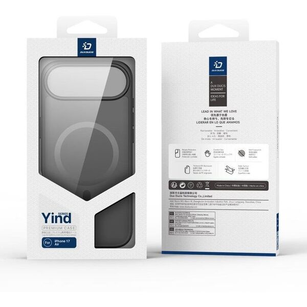 Etui Dux Ducis Yind na iPhone 17 Air kompatybilne z MagSafe - czarne