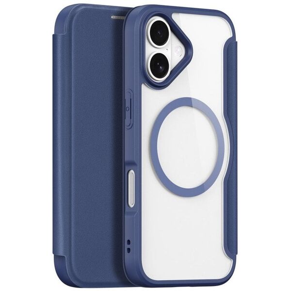 Etui Dux Ducis Skin X Pro na iPhone 17 z portfelem, kompatybilne z MagSafe – niebieskie