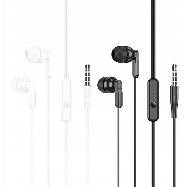Słuchawki przewodowe douszne Jack 3,5 mm Hoco M121 białe