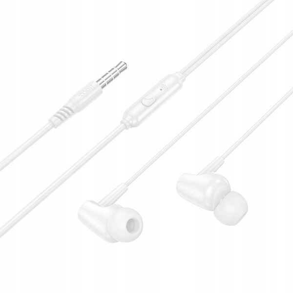 Słuchawki przewodowe douszne Jack 3,5 mm Hoco M112 białe