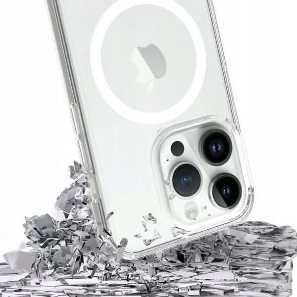 Etui Armor MagCase do iPhone 15 Pro Max MagSafe przezroczysty