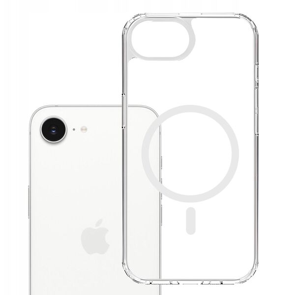 Etui Armor MagCase do iPhone 16e Magsafe przezroczysty