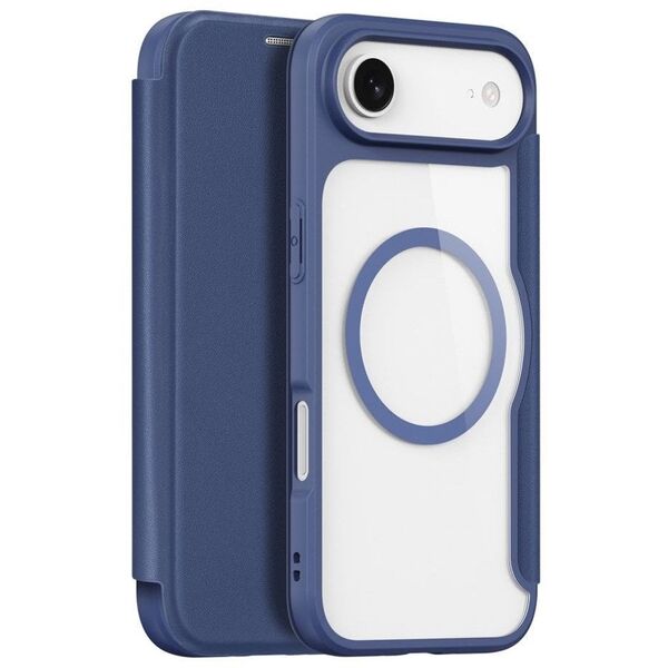 Etui Dux Ducis Skin X Pro na iPhone 17 Air z MagSafe i portfelem - niebieskie