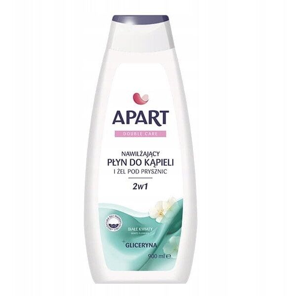 APART NATURAL_Double Care żel pod prysznic i płyn do kąpieli 2w1 Białe kwiaty 900ml