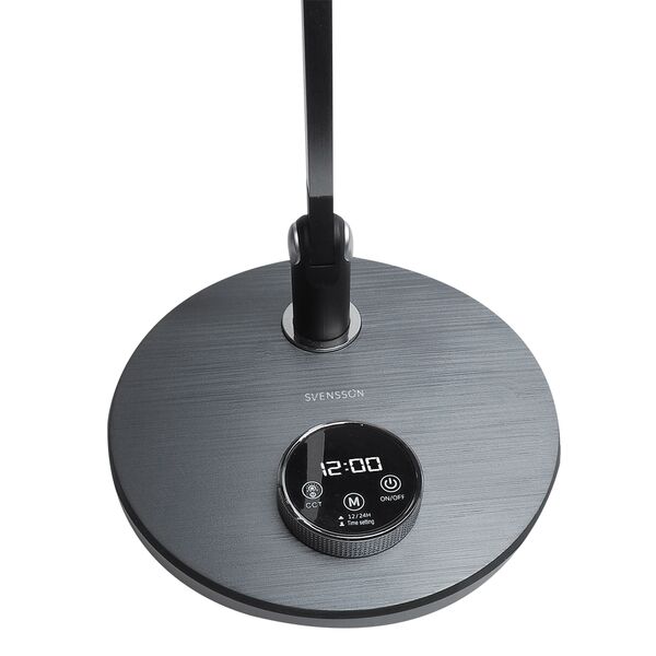 Lampka SVENSSON Light biurkowa 620 lumen 12W szary metalik, model Riga