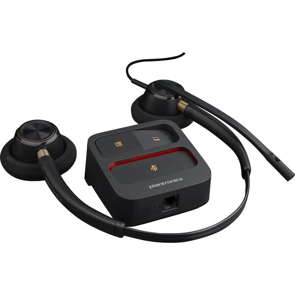 Słuchawki HP HP POLY EncorePro 520 On-Ear Wired Headset - Black - Skype for Business Certified, UC Certified
