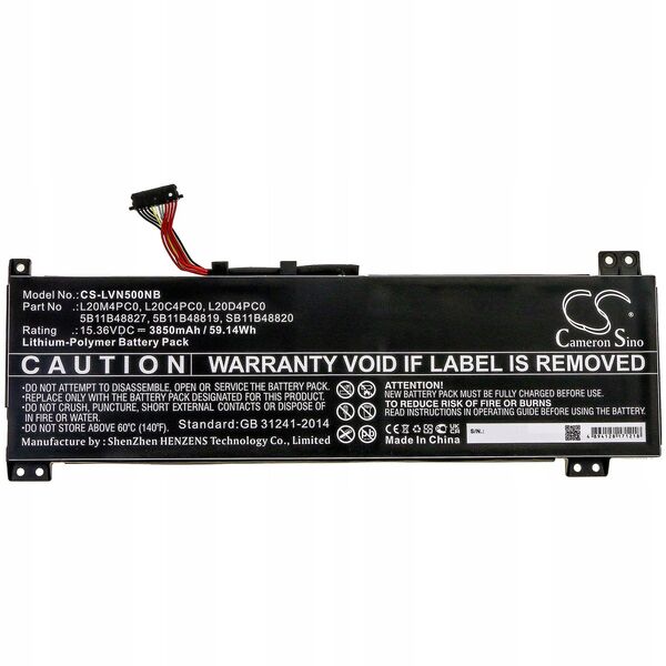 Akumulator Bateria Typu 5b11b48819 Do Lenovo Ideapad Gaming 3 / Legion 5 / Cs-lvn500nb