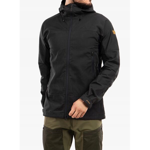 Μπουφάν Fjallraven Abisko Lite Trekking - σκούρο γκρι/μαύρο