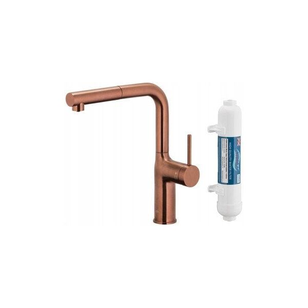 KFA bateria kuchenna z funkcją filtracji wody i wyciąganą wylewką Duero Pure Move Pull-Out + filtr Hydro+, brushed rose gold 6623-422-34