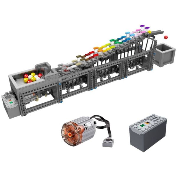 Klocki Konstrukcyjne Tor Na Kulki Z Silnikiem Elektrycznym 1038 el.