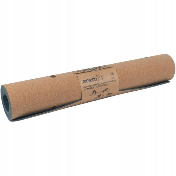 KORKOWA MATA DO ĆWICZEŃ JOGI 183x61x0.4CM ENERO FIT