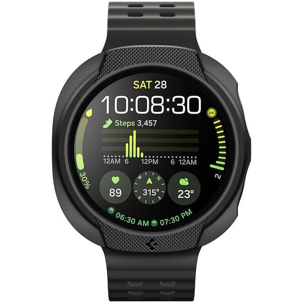 OBUDOWA SPIGEN DO SAMSUNG GALAXY WATCH 8 40 mm, Czarne Etui, Nakładka