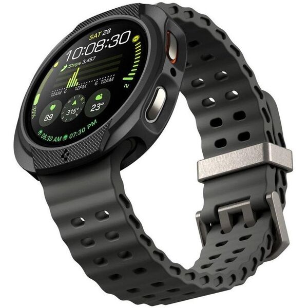 OBUDOWA SPIGEN DO SAMSUNG GALAXY WATCH 8 40 mm, Czarne Etui, Nakładka