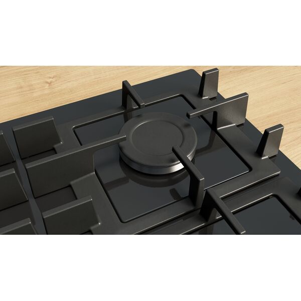Bosch Serie 4 PNP6B6K40 płyta kuchenna Czarny Wbudowany 59 cm Gaz 4 stref(y)