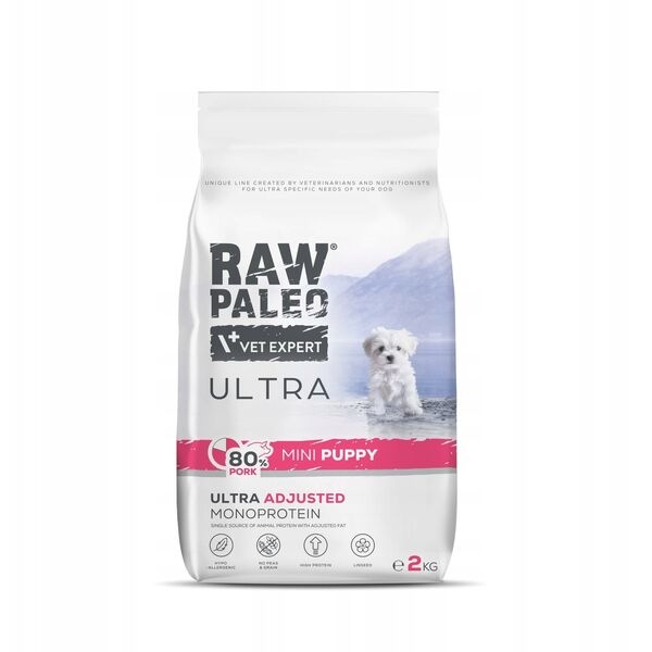 VetExpert Raw Paleo Ultra Pork Mini Puppy 2kg