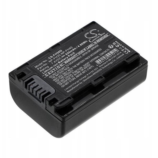 Akumulator Bateria Typu Sony Fh50 Fh60 Fh40 Np-fh30 Np-fh40 Np-fh50 Np-fh60 / Cs-fh50d