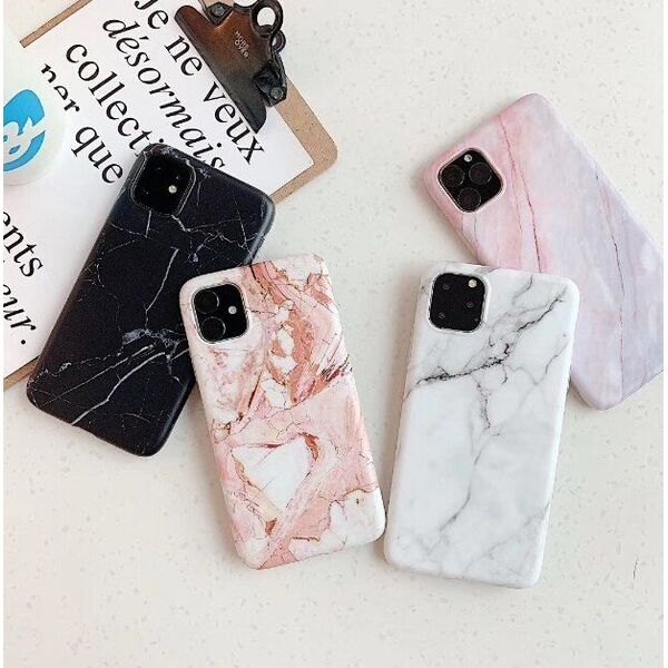 Wozinsky Wozinsky Marble żelowe etui pokrowiec marmur Xiaomi Redmi 8A różowy uniwersalny