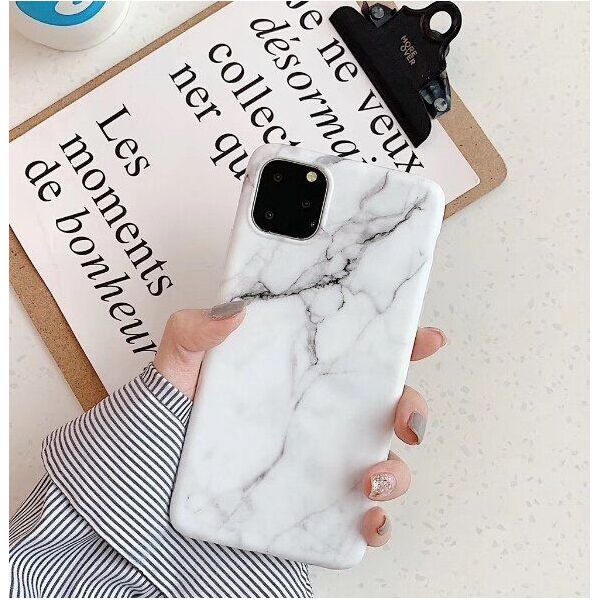 Wozinsky Wozinsky Marble żelowe etui pokrowiec marmur Xiaomi Redmi 8A różowy uniwersalny