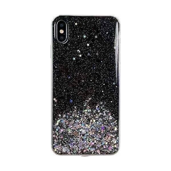 Wozinsky Wozinsky Star Glitter błyszczące etui pokrowiec z brokatem Samsung Galaxy S21+ 5G (S21 Plus 5G) czarny