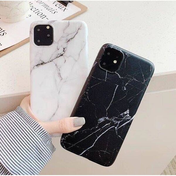 Wozinsky Wozinsky Marble żelowe etui pokrowiec marmur Samsung Galaxy S21+ 5G (S21 Plus 5G) czarny
