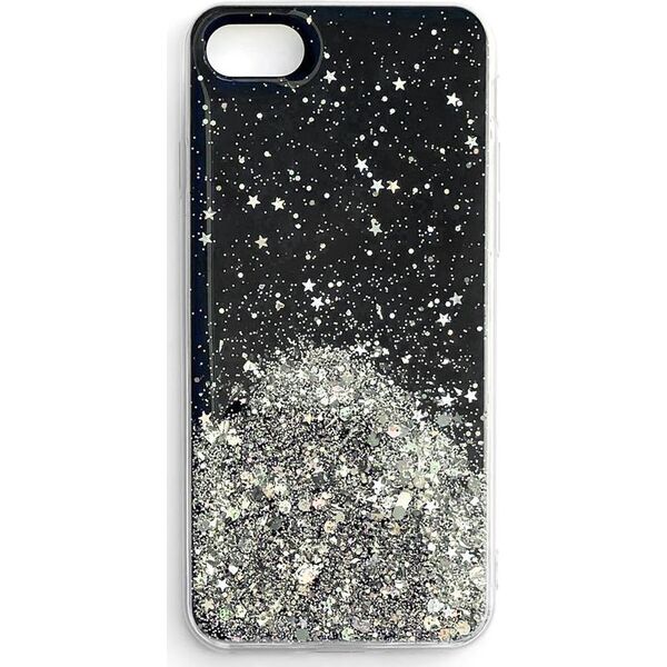 Wozinsky Wozinsky Star Glitter błyszczące etui pokrowiec z brokatem Samsung Galaxy A72 4G czarny