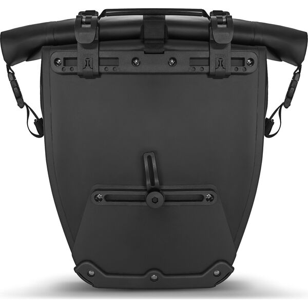 Wozinsky Wodoodporna torba rowerowa sakwa na bagażnik 25l 2w1 czarny (WBB24BK)