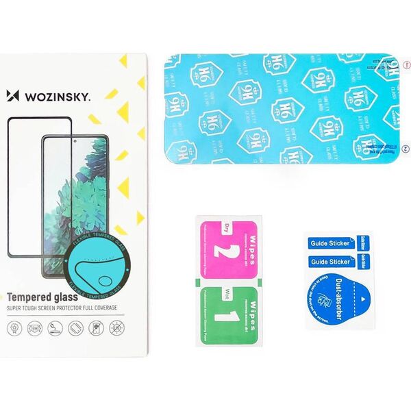 Wozinsky Wozinsky Full Cover Flexi Nano folia szklana szkło hartowane z ramką Samsung Galaxy A73 przezroczysty