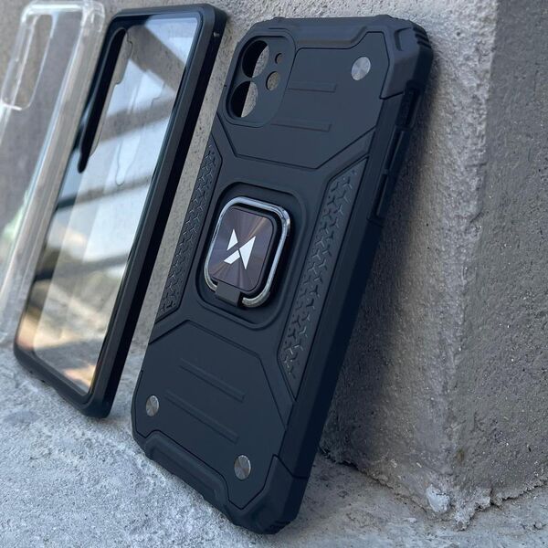 Wozinsky Wozinsky Ring Armor etui iPhone 14 Pro Max pancerny pokrowiec uchwyt magnetyczny ring niebieskie