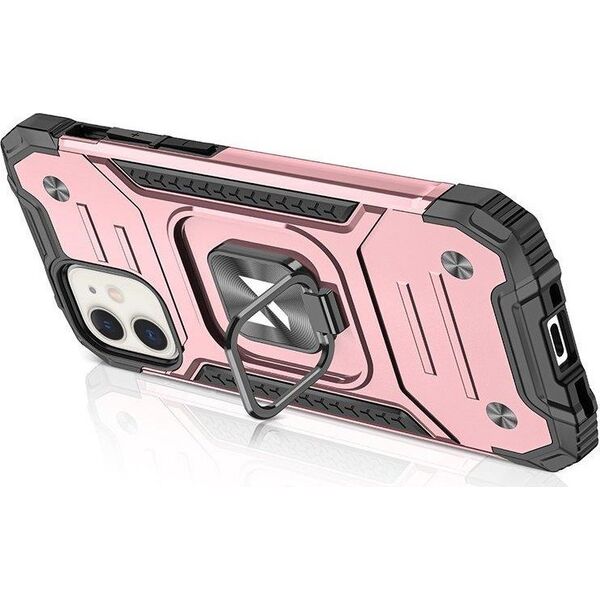 Wozinsky Wozinsky Ring Armor etui iPhone 14 pancerny pokrowiec uchwyt magnetyczny ring złote