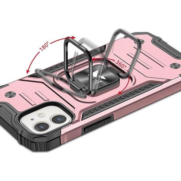 Wozinsky Wozinsky Ring Armor etui iPhone 14 pancerny pokrowiec uchwyt magnetyczny ring złote