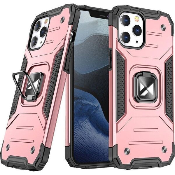 Wozinsky Wozinsky Ring Armor etui iPhone 14 Pro Max pancerny pokrowiec uchwyt magnetyczny ring złote
