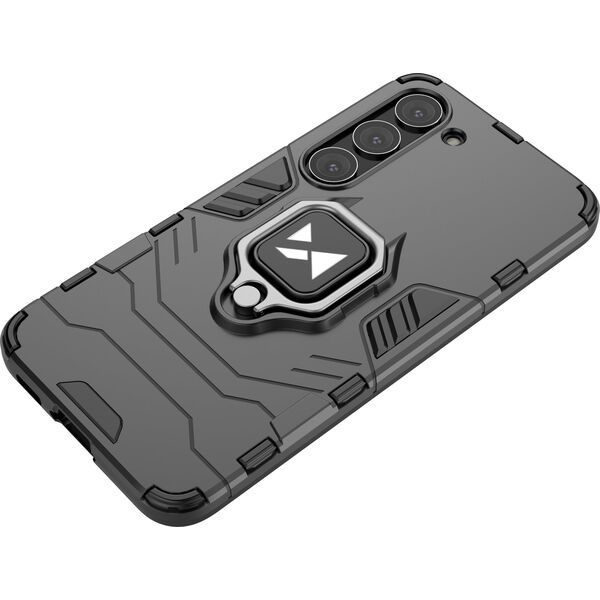Wozinsky Wozinsky Ring Armor etui Samsung Galaxy S23 pancerny pokrowiec uchwyt magnetyczny ring czarne