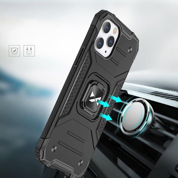 Wozinsky Wozinsky Ring Armor pancerne hybrydowe etui pokrowiec + magnetyczny uchwyt iPhone 13 mini niebieski