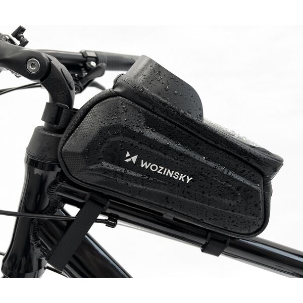 Wozinsky Wozinsky Torba rowerowa na ramę 1,7l pokrowiec na telefon czarny (WBB28BK)