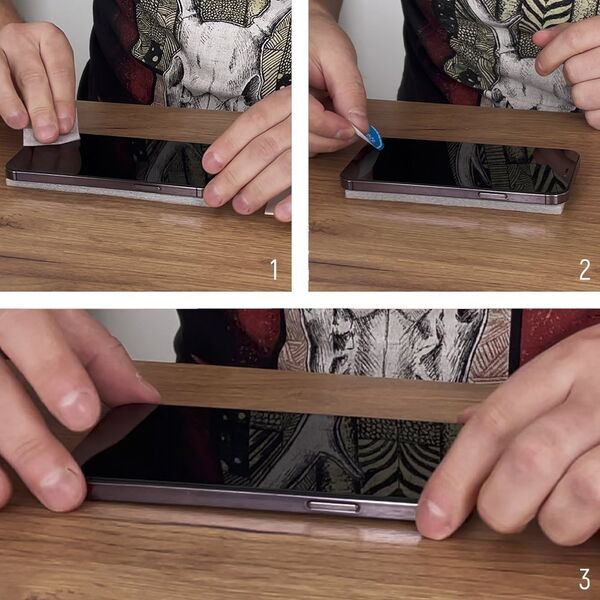Wozinsky Szkło hartowane na cały ekran z ramką Case Friendly Wozinsky Full Glue iPhone 15 Pro Max - czarne