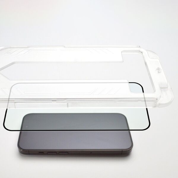 Wozinsky Szkło hartowane 9H z ramką montażową do iPhone 13 Wozinsky Premium Glass - czarne