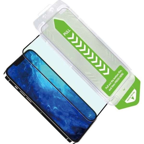 Wozinsky Szkło hartowane 9H z ramką montażową do iPhone 15 Pro Wozinsky Premium Glass - czarne