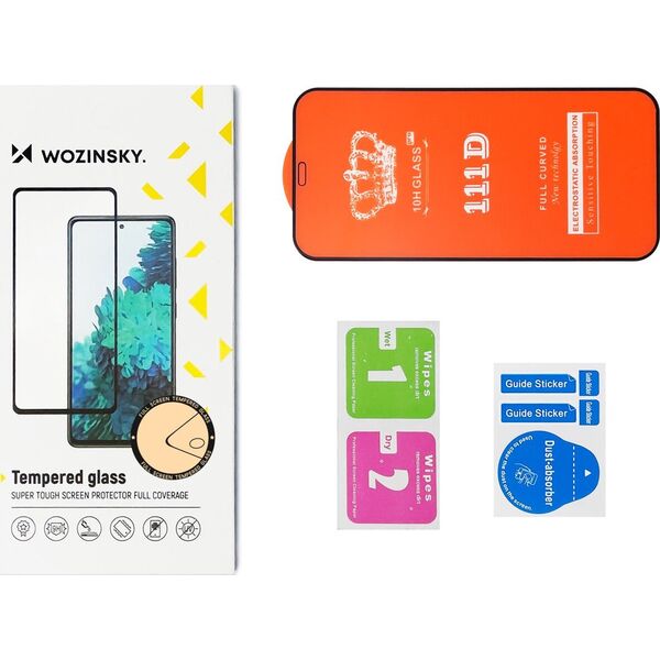 Wozinsky Szkło hartowane Wozinsky Tempered glass Full Glue do Motorola Moto G54 na cały ekran z ramką - czarny